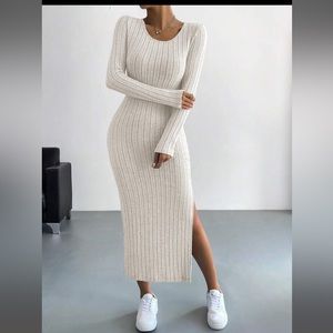 Bodycon Dress with Slit